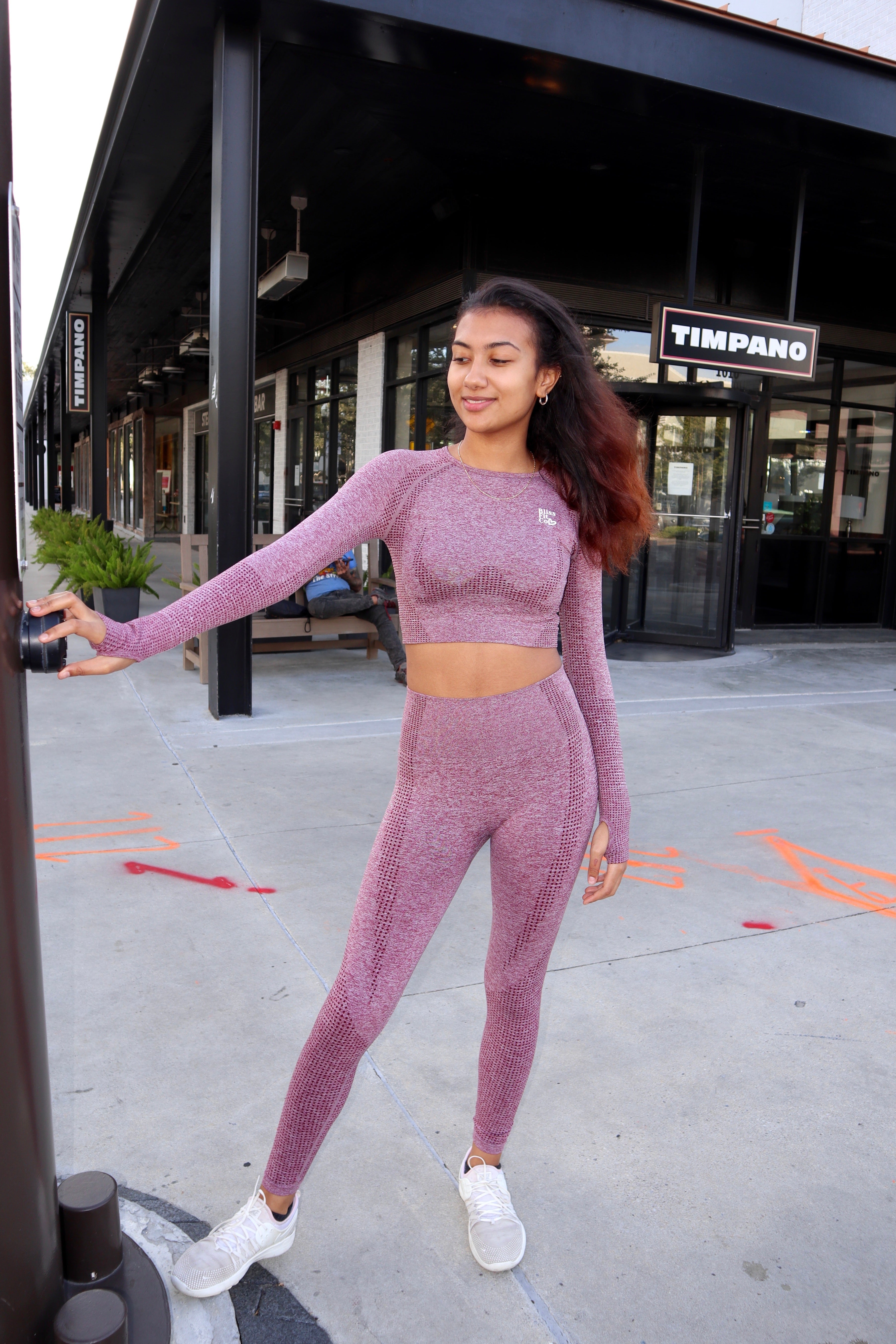 Wine Adventure Long Sleeve Crop